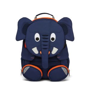 AFFENZAHN zainetto kids in tessuto Blu GRANDE AMICO.ELEFANTE