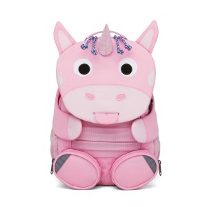 AFFENZAHN zainetto kids in tessuto Rosa GRANDE AMICO.UNICORNO