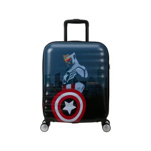 American Tourister trolley cabina in abs “Wavebreaker Disney” Blu 152580.A528 CAPTAIN AMERICA CI