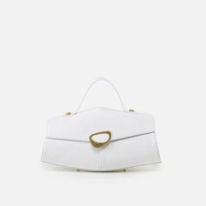 Arcadia borsa a mano in pelle “Calipso” Bianco 4187.BIANCO
