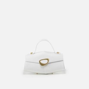 Arcadia borsa a mano in pelle “Calipso” Bianco 4188.BIANCO