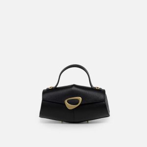 Arcadia borsa a mano in pelle “Calipso” Nero 4188.NERO