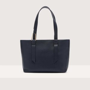 Coccinelle borsa shopping in pelle “Malory” Blu E1R1K110201.B29 MIDNIGHT BLUE
