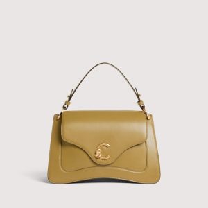 Coccinelle borsa a mano in pelle “C-Me Calf” Verde E1SSK180101.G43 SEAGRASS