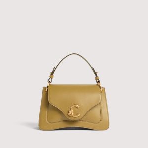 Coccinelle borsa a mano in pelle “C-Me Calf” Verde E1SSK180201.G43 SEAGRASS