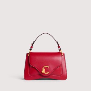Coccinelle borsa a mano in pelle “C-Me Calf” Rosso E1SSK180201.R02 SCARLET