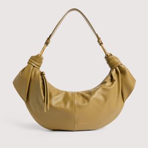 Coccinelle borsa a spalla in pelle “Furoshiki” Verde E1U1A130201.G43 SEAGRASS