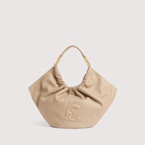 Coccinelle borsa a spalla in pelle “Smash” Avorio E1U5F110201.N64 SANDSHELL