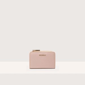 Coccinelle portafogli in pelle “Metallic Soft” Cipria E2MW511D101.N12 ROSETTE