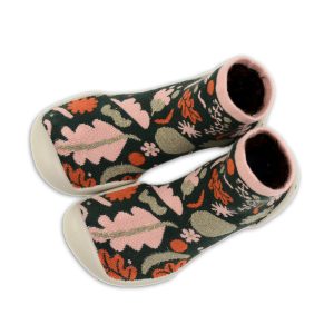 Collegien calze pantofole antiscivolo in tessuto “Chaussons” Multicolor 452D.BROCELIANDE