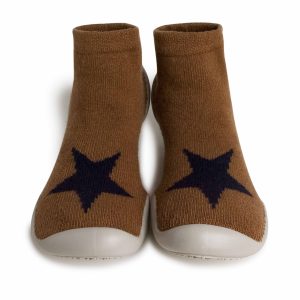 Collegien calze pantofole antiscivolo in lana e cashmere “Chaussons” Multicolor 555E.CHOCOLAT CHAUDE