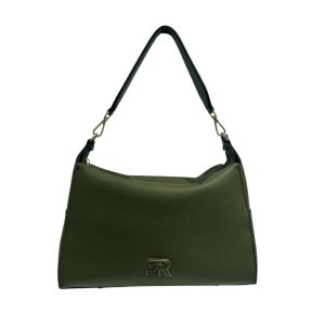 Ermanno Firenze borsa a spalla in ecopelle “Victoria” Verde 12402014.ARMY GREEN