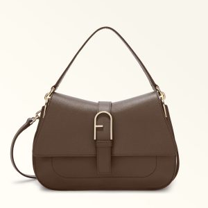 Furla borsa a tracolla in pelle “Flow” Marrone WB00996.4284S ESPRESSO