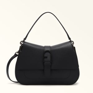 Furla borsa a tracolla in pelle “Flow” Nero WB00996.O6000 NERO