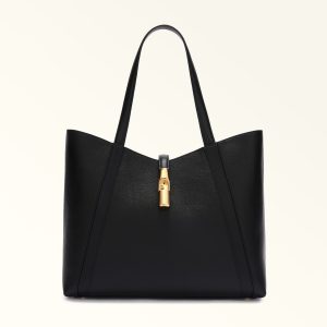 Furla borsa shopping in pelle “Goccia” Nero WB01788.O6000 NERO