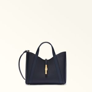 Furla borsa a mano in pelle “Goccia” Blu WB01789.4852S INK BLUE
