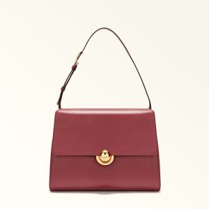 Furla borsa a spalla in pelle “Domus” Bordeaux WB01804.0053S RUBINO
