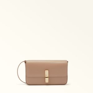 Furla borsa a tracolla in pelle “Iride” Tortora WB01826.1257S GREIGE