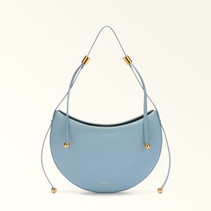 Furla borsa a spalla in pelle “Moonstone” Azzurro WB01868.CDZ00 CARTA DA ZUCCHER