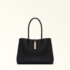 Furla borsa shopping in pelle “Goccia” Nero WB01978.O6000 NERO