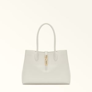 Furla borsa shopping in pelle “Goccia” Avorio WB01978.PNN00 PANNA