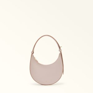 Furla borsa a spalla in pelle “Furla Delizia” Cipria WE00649.0496S AZALEA