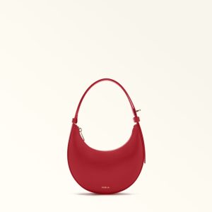 Furla borsa a spalla in pelle “Furla Delizia” Rosso WE00649.4484 RED