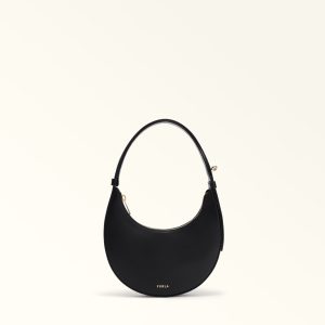 Furla borsa a spalla in pelle “Furla Delizia” Nero WE00649.O6000 NERO