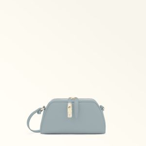 Furla borsa a tracolla in pelle “Furla Goccia” Azzurro WE00747.55000 NUVOLA