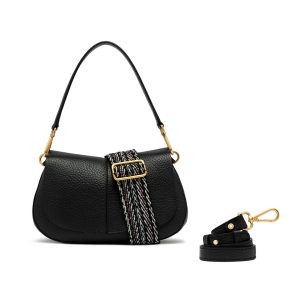 Gianni Chiarini borsa a spalla in pelle “Helena Round” Nero BS11088TKL-NASPM.001 NERO