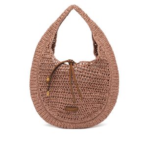 Gianni Chiarini borsa a spalla in tessuto “Nefeli” Cipria BS11954 COMM STR-CRCH.7752 BLU