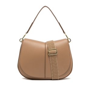Gianni Chiarini borsa a spalla in pelle “Helena Round” Beige BS6037COMM GRN-NAOP.5313 CLAY