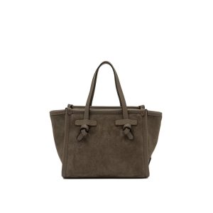 Gianni Chiarini borsa a mano in camoscio “Miss Marcella” Tortora BS8065CM-PL.1052 DAINO