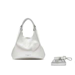 Gianni Chiarini borsa shopping in pelle “Dua” Argento BS9719RNGDBL.13860 SILVER-CARA
