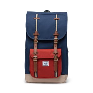 Herschel zaino in tessuto “Little America” Multicolor LITTLE AMERICA.IRIS/RED/TWILL