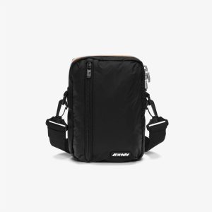 KWay borsello in tessuto”Barbiton” Nero BARBITON.BLACK