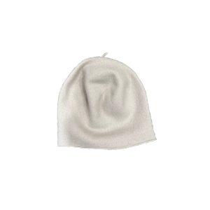 Kopka cappello in lana “Roll Up” Avorio ROLL UP BERET.PEBBLE