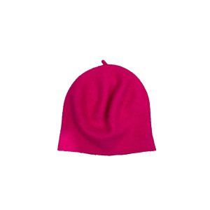 Kopka cappello in lana “Roll Up” Fuxia  ROLL UP BERET.PINK
