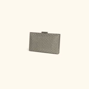 Mya Accessories borsa da cerimonia in tessuto e metallo “Diana” Argento C20022.GUN