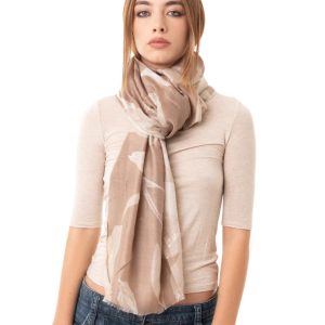 Mya Accessories sciarpa in viscosa e cotone “Scarf” Beige G22253.BEIGE