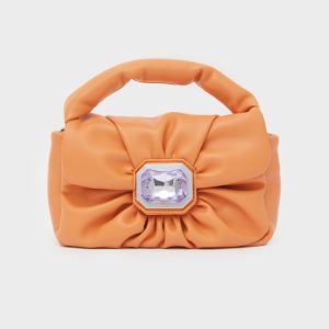 Nalì borsa a mano in ecopelle “Milù” Arancione AGBS0215.ARANCIO/LILLA