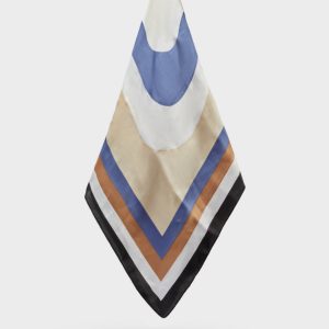 Nalì foulard in poliestere “Carrie” Multicolor BOSC0121.MARRONE/BLU