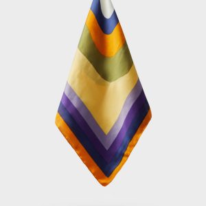 Nalì foulard in poliestere “Carrie” Multicolor BOSC0121.VIOLA/VERDE