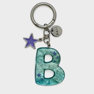 Nalì portachiavi ciondolo in resina “Letters” Verde DUPT0004.B