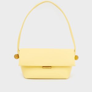 Nalì borsa a spalla in ecopelle “Toledo” Giallo GMBS0031.GIALLO