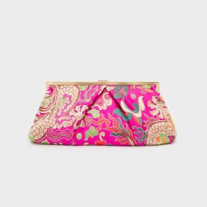 Nalì borsa a mano in tessuto “Ibiza” Fucsia GMPC0049.FUCSIA