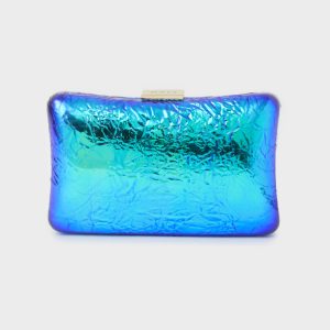 Nalì pochette in ecopelle “Pia” Azzurro HKPC0298.BLU/VERDE