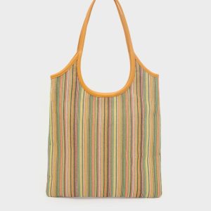 Nalì borsa a spalla in tessuto “Atene” Giallo LDBS0152.GIALLO