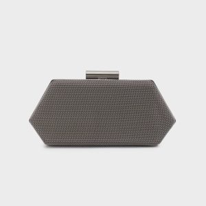 Nalì pochette in metallo “Zoi” Grigio LYPC0014.EMATITE