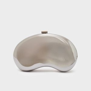 Nalì pochette in metallo “Cleo” Argento LYPC0027.CANNA DI FUCILE